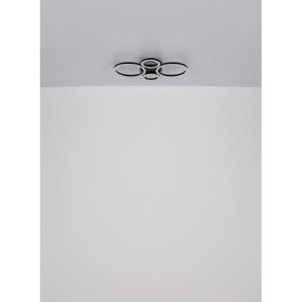 Globo - LED Deckenleuchte LED/30W/230V 2700/4500/6500K Ø 33x50 cm schwarz