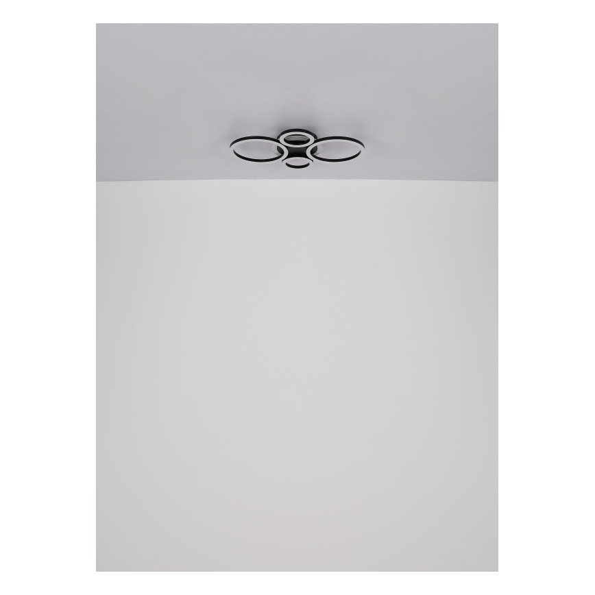 Globo - LED Deckenleuchte LED/30W/230V 2700/4500/6500K Ø 33x50 cm schwarz