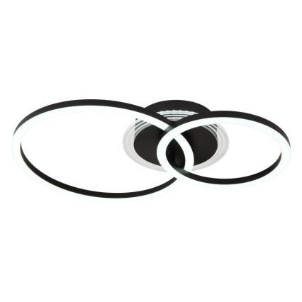Globo - LED Deckenleuchte LED/30W/230V 2700/4500/6500K Ø 33x50 cm schwarz