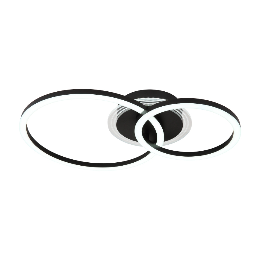 Globo - LED Deckenleuchte LED/30W/230V 2700/4500/6500K Ø 33x50 cm schwarz