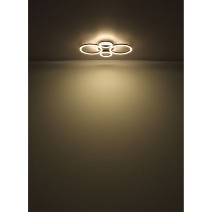 Globo - LED-Deckenleuchte LED/40W/230V 2700/4500/6500K Ø 35,5 x 53 cm schwarz