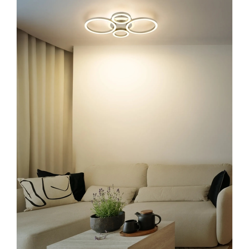 Globo - LED-Deckenleuchte LED/40W/230V 2700/4500/6500K 35,5x53 cm Messing