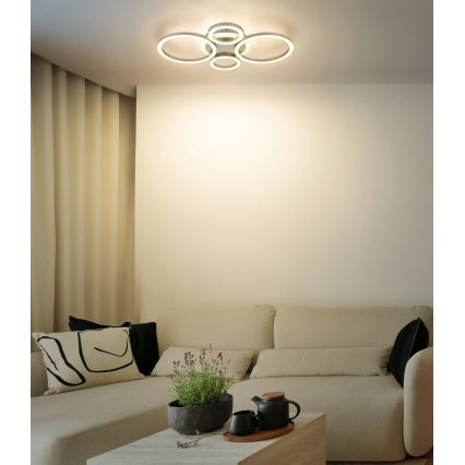 Globo - LED-Deckenleuchte LED/40W/230V 2700/4500/6500K Ø 35,5 x 53 cm Messing