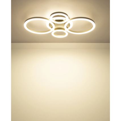 Globo - LED-Deckenleuchte LED/40W/230V 2700/4500/6500K Ø 35,5 x 53 cm Messing