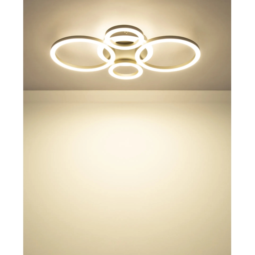 Globo - LED-Deckenleuchte LED/40W/230V 2700/4500/6500K Ø 35,5 x 53 cm Messing