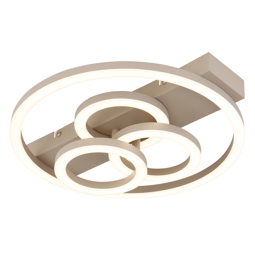 Globo - Dimmbare LED-Deckenleuchte LED/40W/230V 2700-6500K Ø 35x33 cm Beige + Fernbedienung
