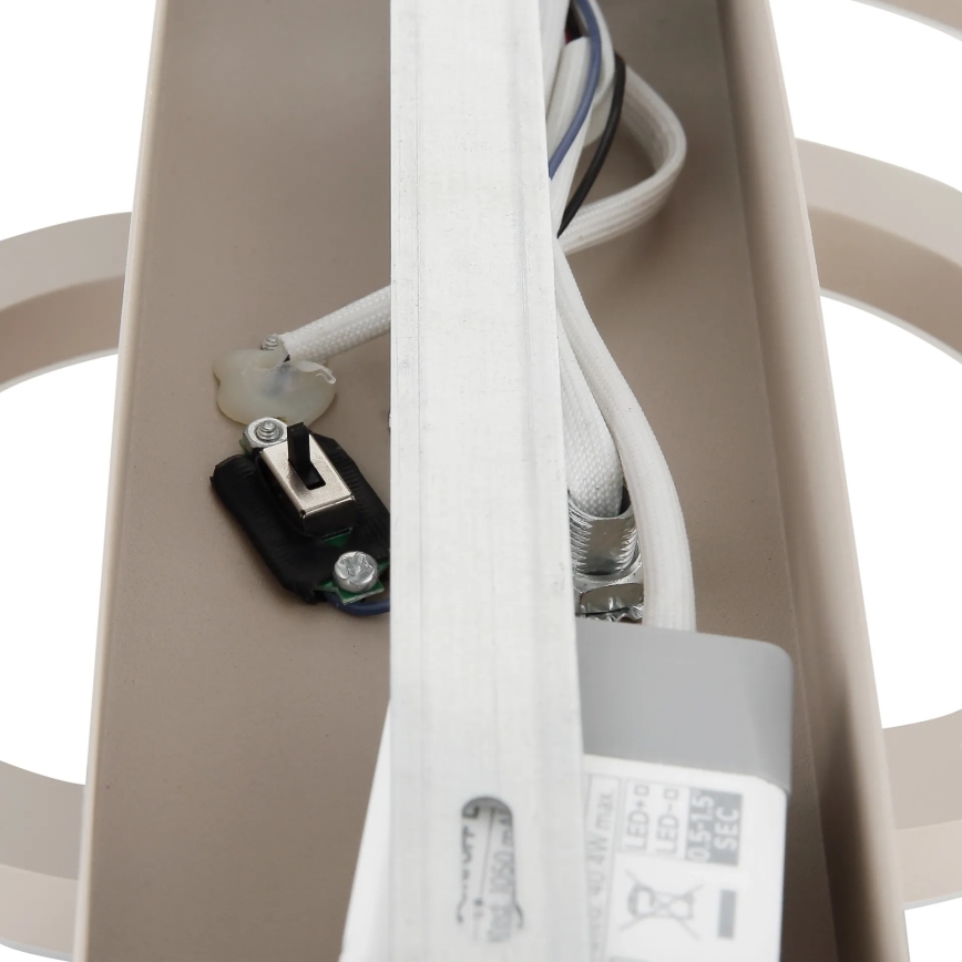 Globo - Dimmbare LED-Deckenleuchte LED/40W/230V 2700-6500K Ø 35x33 cm Beige + Fernbedienung