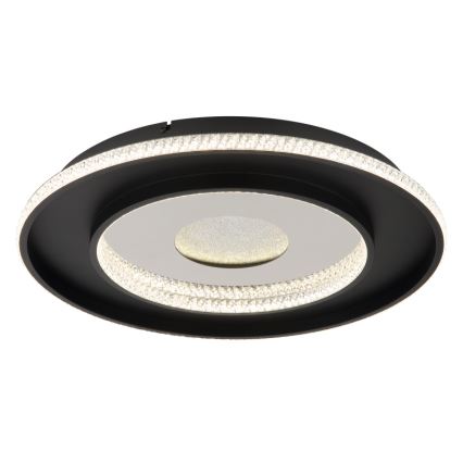 Globo - Dimmbare LED-Deckenleuchte LED/30W/230V 2700-6500K d 52,5 cm schwarz + Fernbedienung