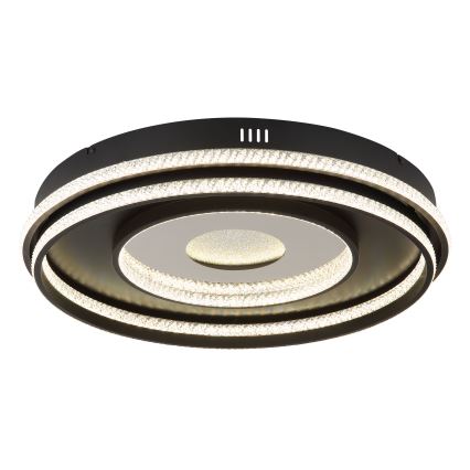 Globo - Dimmbarer LED-Kronleuchter an Aufhängung LED/54W/230V 2700-6500K d 60 cm schwarz + Fernbedienung