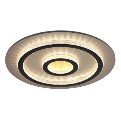 Globo - dimmbare LED-Deckenleuchte LED/40W/230V 3000-6500K Ø 45 cm schwarz + Fernbedienung