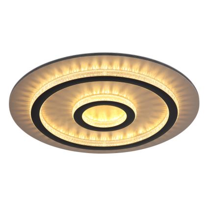 Globo - dimmbare LED-Deckenleuchte LED/40W/230V 3000-6500K Ø 45 cm schwarz + Fernbedienung
