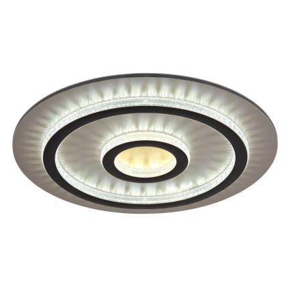 Globo - dimmbare LED-Deckenleuchte LED/40W/230V 3000-6500K Ø 45 cm schwarz + Fernbedienung