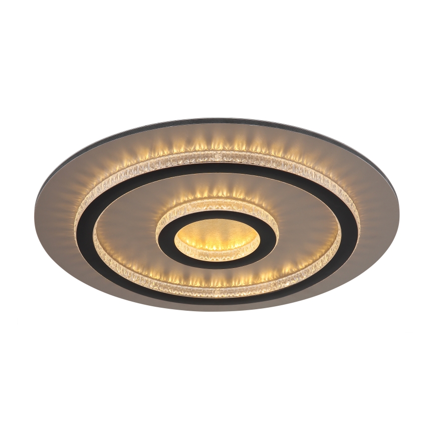Globo - dimmbare LED-Deckenleuchte LED/40W/230V 3000-6500K Ø 45 cm schwarz + Fernbedienung