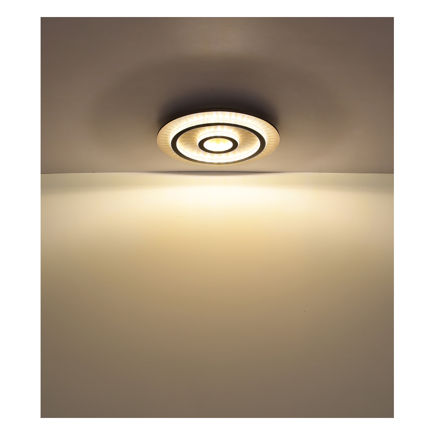 Globo - dimmbare LED-Deckenleuchte LED/40W/230V 3000-6500K Ø 45 cm schwarz + Fernbedienung