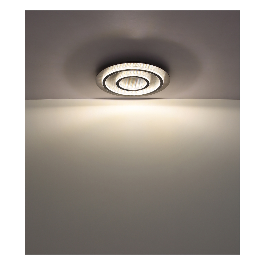 Globo - Dimmbare LED-Deckenleuchte LED/60W/230V 3000-6500K Ø 55 cm anthrazit + Fernbedienung