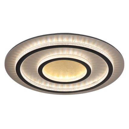 Globo - LED-dimmbare Deckenleuchte LED/60W/230V 3000–6500K Ø 55 cm schwarz + Fernbedienung
