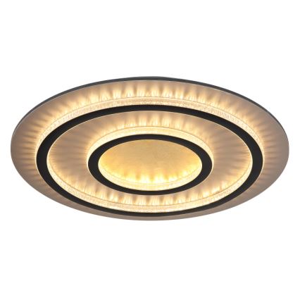 Globo - LED-dimmbare Deckenleuchte LED/60W/230V 3000–6500K Ø 55 cm schwarz + Fernbedienung