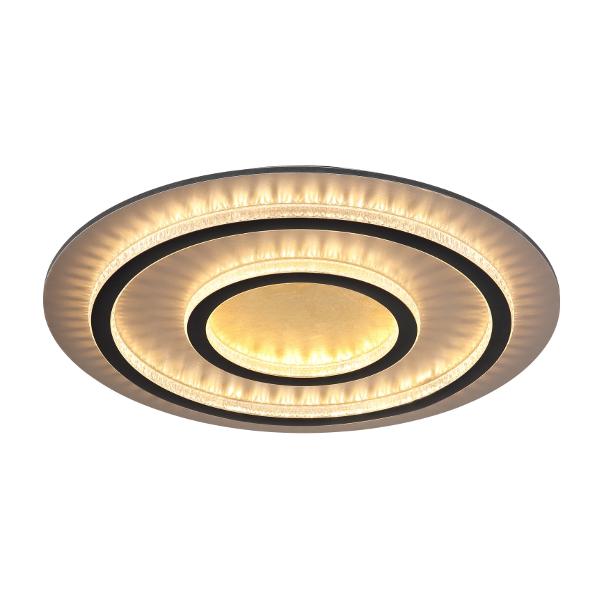 Globo - LED-dimmbare Deckenleuchte LED/60W/230V 3000–6500K Ø 55 cm schwarz + Fernbedienung