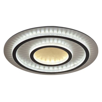 Globo - LED-dimmbare Deckenleuchte LED/60W/230V 3000–6500K Ø 55 cm schwarz + Fernbedienung