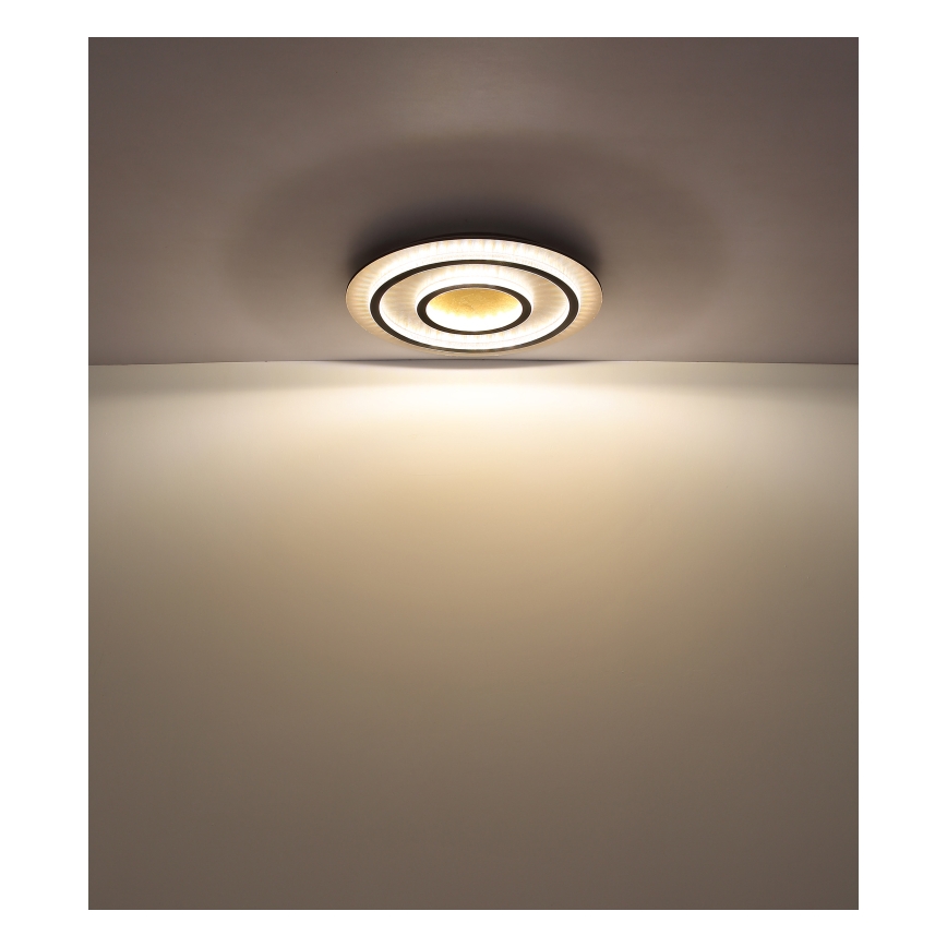 Globo - LED-dimmbare Deckenleuchte LED/60W/230V 3000–6500K Ø 55 cm schwarz + Fernbedienung