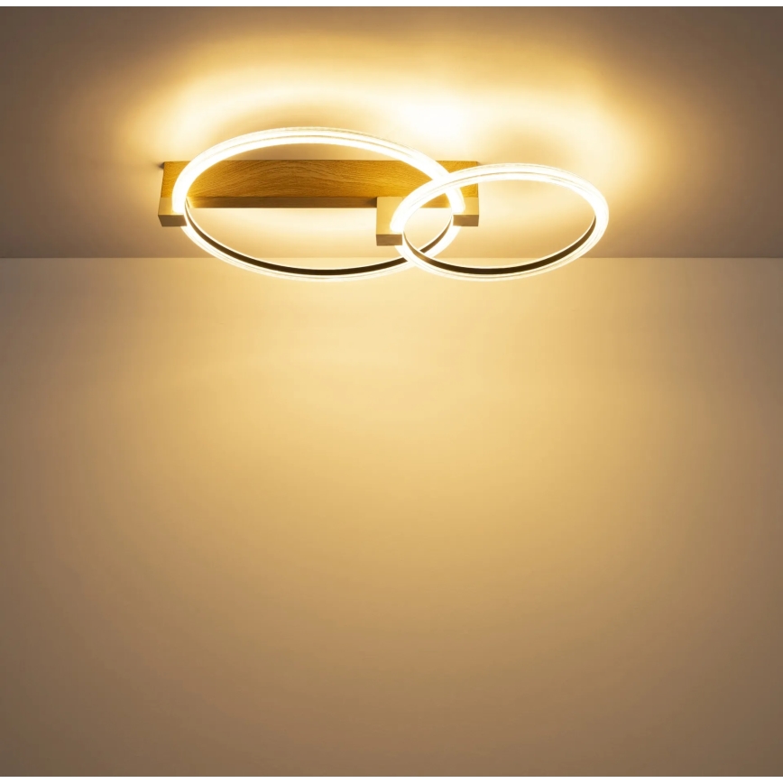 Globo - LED-Deckenleuchte LED/24W/230V 3000K 58x38 cm beige