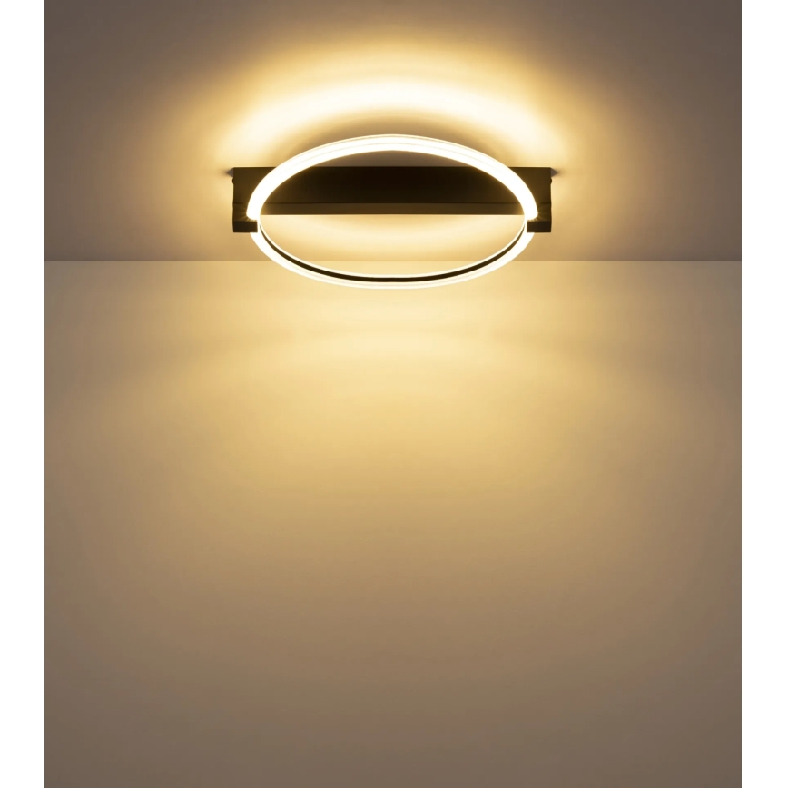 Globo - LED-Deckenleuchte LED/15W/230V 3000K 41,5x38 cm schwarz
