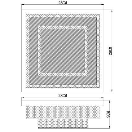 Globo - LED-Deckenleuchte LED/16W/230V