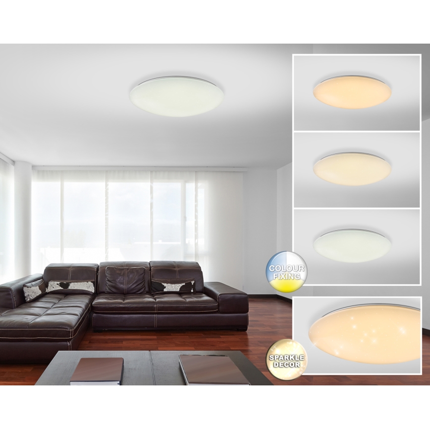 Globo - Dimmbare LED-Deckenleuchte LED/80W/230V + Fernbedienung