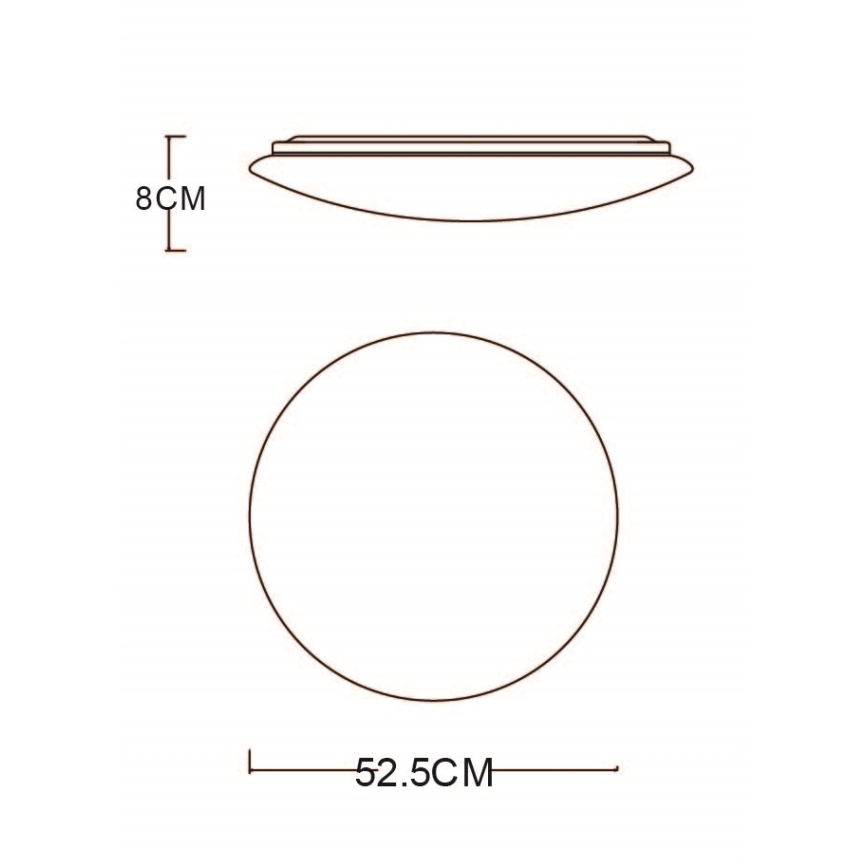 Globo - LED dimmbare Deckenleuchte LED/48W/230V 3000-6400K + Fernbedienung