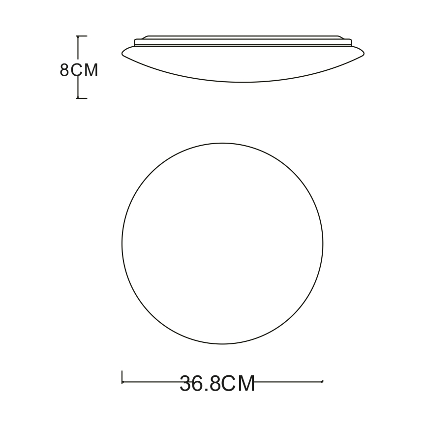 GLOBO - LED-Deckenleuchte LED/24W/230V