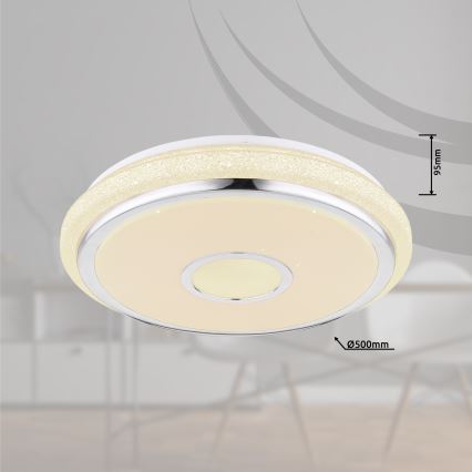 Globo - Dimmbare LED-Deckenleuchte LED/40W/230V 2700-6500K + Fernbedienung