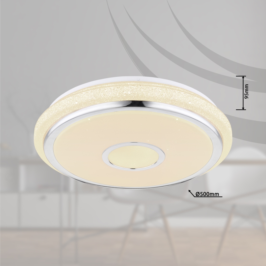 Globo - Dimmbare LED-Deckenleuchte LED/40W/230V 2700-6500K + Fernbedienung