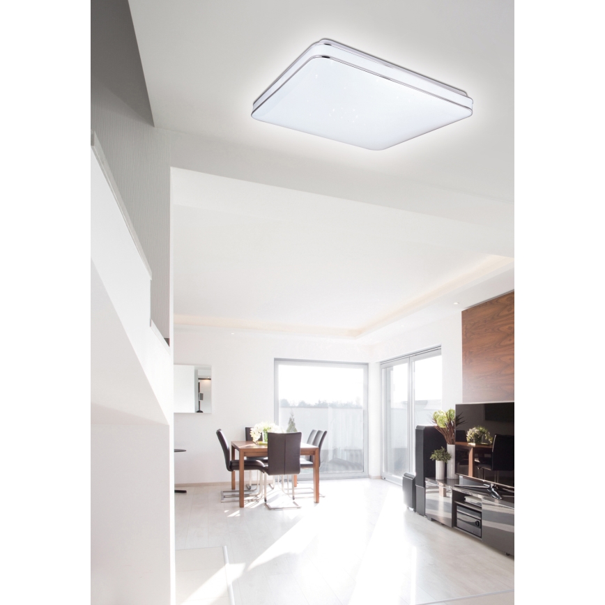 Globo - Dimmbare LED-Deckenleuchte LED/48W/230V 3000-6400K + Fernbedienung