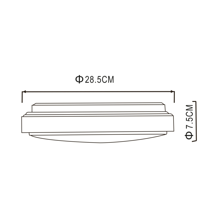 Globo - LED-Deckenleuchte LED/18W/230V 3000K