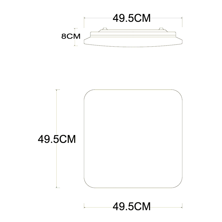 Globo - Dimmbare LED-Deckenleuchte LED/40W/230V 2700-6500K d 50 cm Wi-Fi Tuya + Fernbedienung