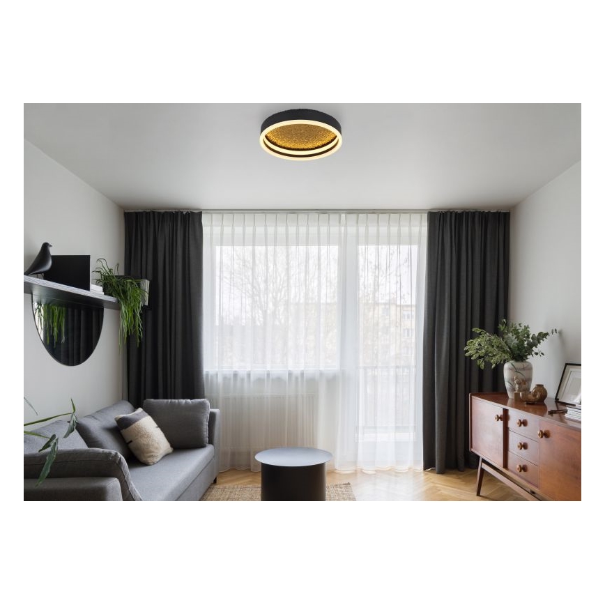 Globo - LED Deckenleuchte LED/24W/230V Durchschn. 30 cm schwarz