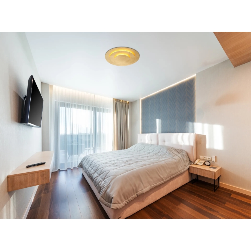 Globo - LED-Deckenleuchte LED/24W/230V 3000K Ø 35 cm goldfarben
