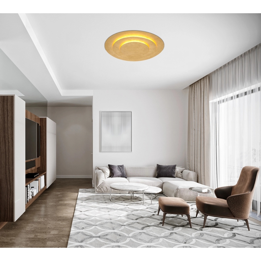 Globo - LED-Deckenleuchte LED/40W/230V 3000K, Ø 49 cm, goldfarben