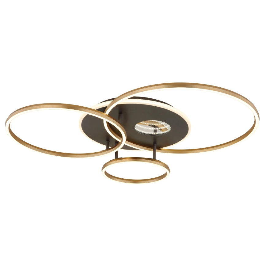 Globo - LED dimmbare Deckenleuchte LED/54W/230V 2700-6500K 90x70 cm Anthrazit/Gold + Fernbedienung