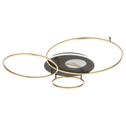 Globo - LED dimmbare Deckenleuchte LED/70W/230V 2700-6500K goldfarben inkl. Fernbedienung