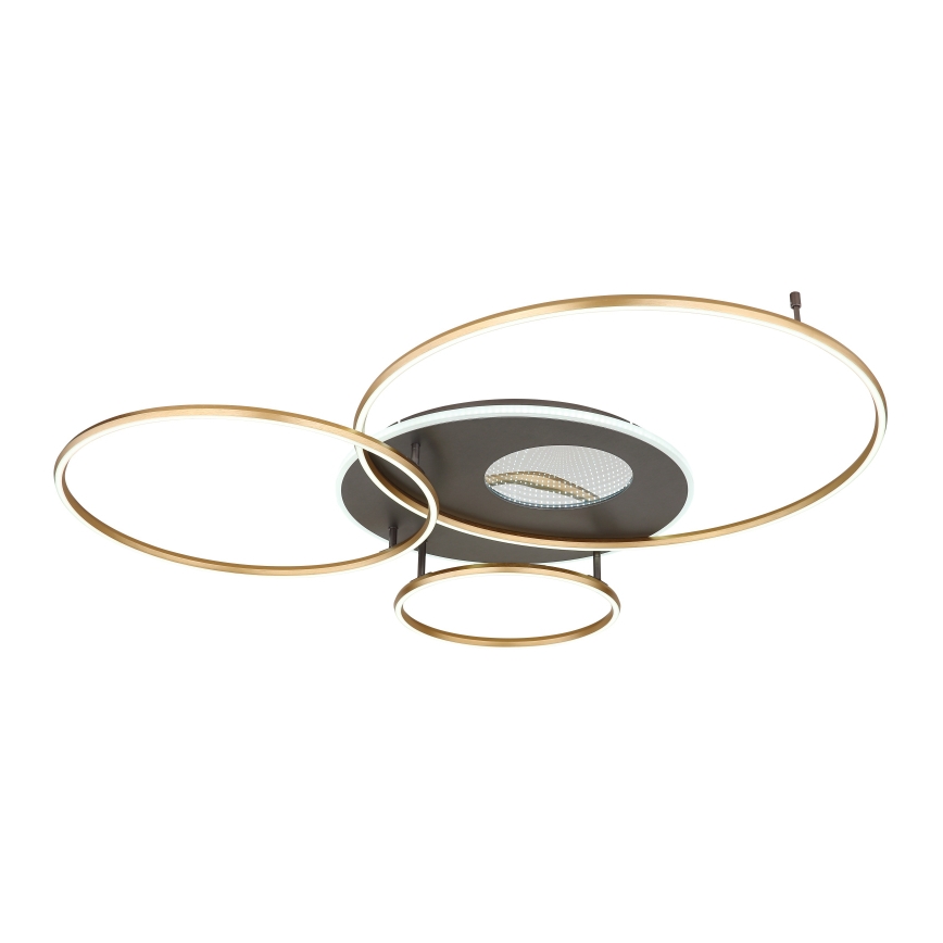 Globo - LED dimmbare Deckenleuchte LED/70W/230V 2700-6500K goldfarben inkl. Fernbedienung