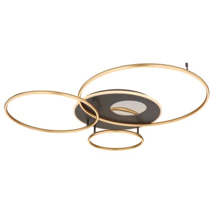 Globo - LED dimmbare Deckenleuchte LED/70W/230V 2700-6500K goldfarben inkl. Fernbedienung