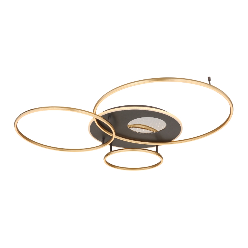 Globo - LED dimmbare Deckenleuchte LED/70W/230V 2700-6500K goldfarben inkl. Fernbedienung
