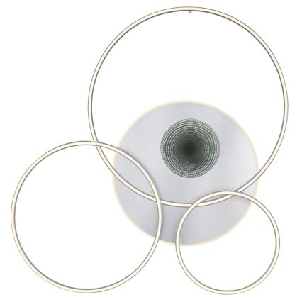 Globo - dimmbare LED-Deckenleuchte LED/70W/230V 2700-6500K mattchrom + Fernbedienung