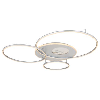 Globo - dimmbare LED-Deckenleuchte LED/70W/230V 2700-6500K mattchrom + Fernbedienung