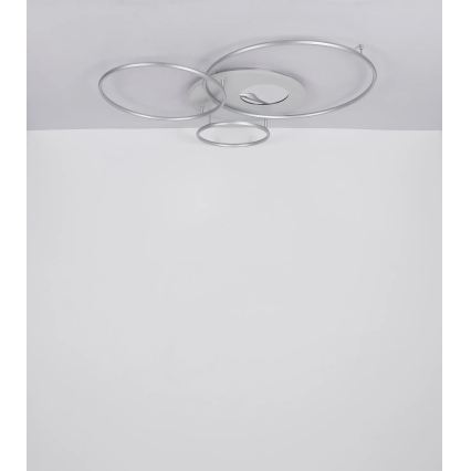 Globo - LED dimmbare Deckenleuchte LED/70W/230V 2700-6500K Wi-Fi Tuya mattchrom + Fernbedienung