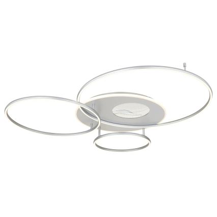 Globo - LED dimmbare Deckenleuchte LED/70W/230V 2700-6500K Wi-Fi Tuya mattchrom + Fernbedienung