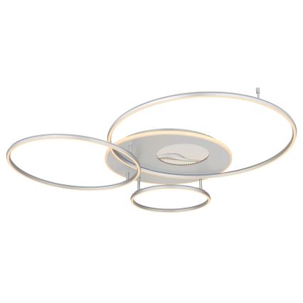 Globo - LED dimmbare Deckenleuchte LED/70W/230V 2700-6500K Wi-Fi Tuya mattchrom + Fernbedienung