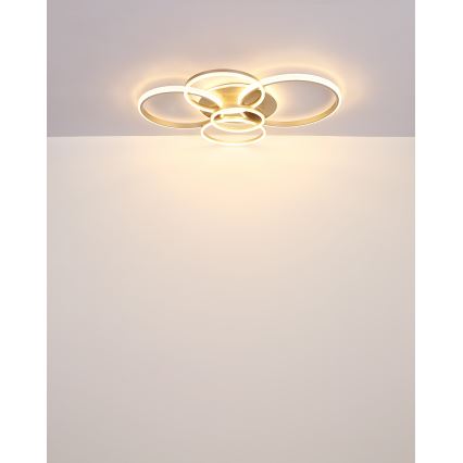 Globo - LED-Deckenleuchte LED/70W/230V 3000K 88x110 cm beige