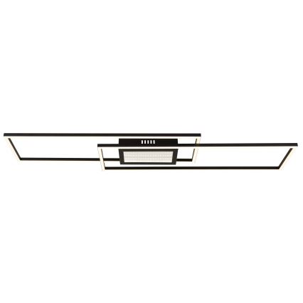 Globo - Dimmbare LED-Deckenleuchte LED/42W/230V 2700-6500K 19,6x96 cm schwarz + Fernbedienung